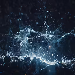 a bunch of different types of fireworks on a dark background