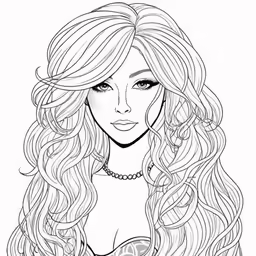 this is the girl with long hair and a necklace on her neck