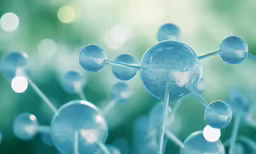 the close up shot of some blue bubbles