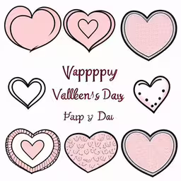 heart shaped valentines messages for kids,a bunch of heart shapes that have the names