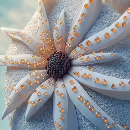 this is a very unique flower on sand