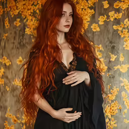 a woman is standing with her arms crossed