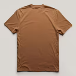 a brown shirt on a white background