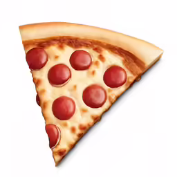 a slice of pizza with several toppings on it