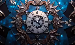 a clock with ornate carvings on it and an ornate design