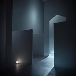 some very nice lighting in a dark room