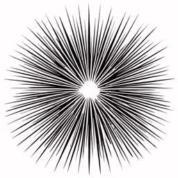 a star burst that has many small dots in it