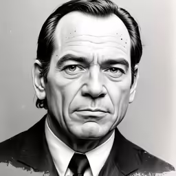 a man is posing in a black and white photo