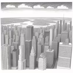 the city that is drawing itself with graph,the city