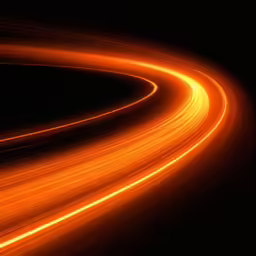 an orange light is shown in this photo