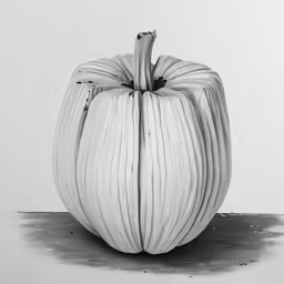 a large white pumpkin in a white room