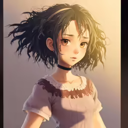 a very pretty looking anime character in a short dress