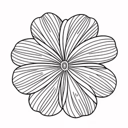 a flower is in the middle of the drawing,a flower with petals and long stems drawn in line