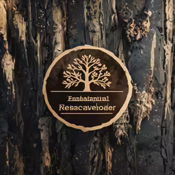 the entrance to an enchannalistal rescavedoder with a tree inside