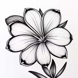 a drawing of a flower in black and white,a drawing of flowers that are in black and white