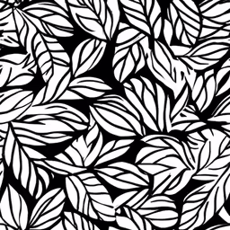 black and white abstract leaves background