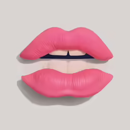 two pink lipsticks with black tips, one pink and one white