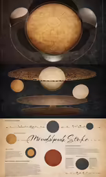 a variety of objects in the shape of a sphere