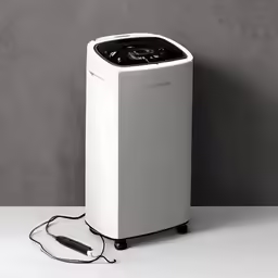 an air purificate that has the plug attached to it