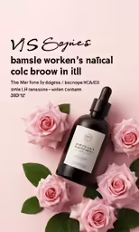 a pink rose flower and some black tube