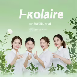 three girls giving thumbs up in front of some flowers