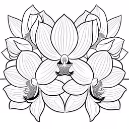 the stylized floral arrangement coloring page