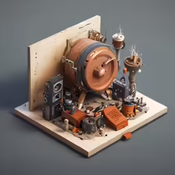 an extremely detailed work of art that resembles gears