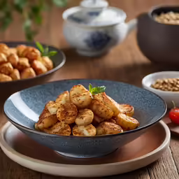 two bowls with some very tasty looking food in them