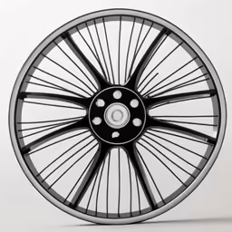 an artistic wheel designed to look like an intricate wheel