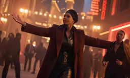 a scene from unchalloged with a woman holding out her arms
