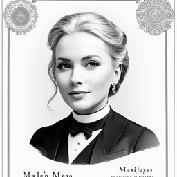 a woman in a tuxedo and bow tie