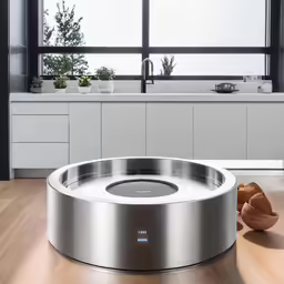 a fire pit that is inside of a living room