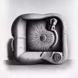 an electronic device is sitting on a table