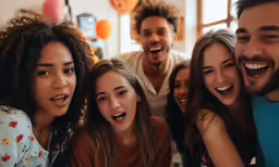 group of people posing together for the camera