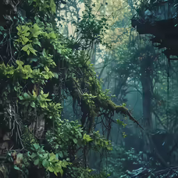 a scenic photo of a cabin in the woods
