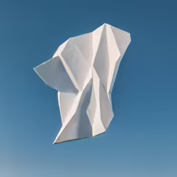 a white sculpture that is in the sky