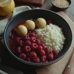 some food in a bowl on a table