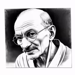 a portrait of an older man wearing glasses