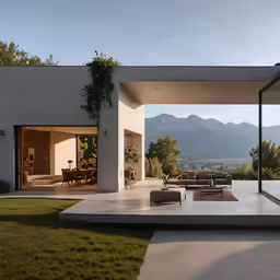 a living room with couches in front of the sliding doors