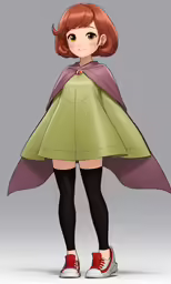 a cartoon of a girl in an anime outfit