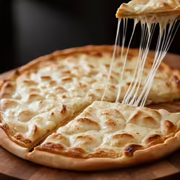 a person is picking up some cheese pizza from the crust