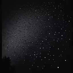 stars are all over the sky at night