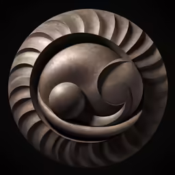 the shape and form of a circular object is shown