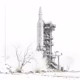 the space shuttle takes off to its next destination