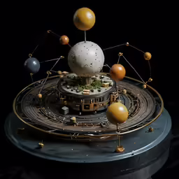 the astrograph showing various planets and their locations