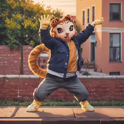 a young boy in a costume poses for the camera