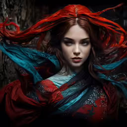 a young woman in costume poses for the camera