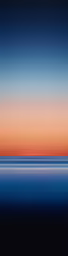 the sun is setting on the ocean and some ships are in the distance