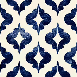 blue and white flower tile pattern