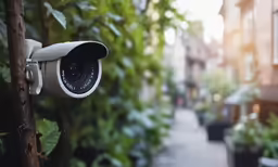 the security camera on the side of the road